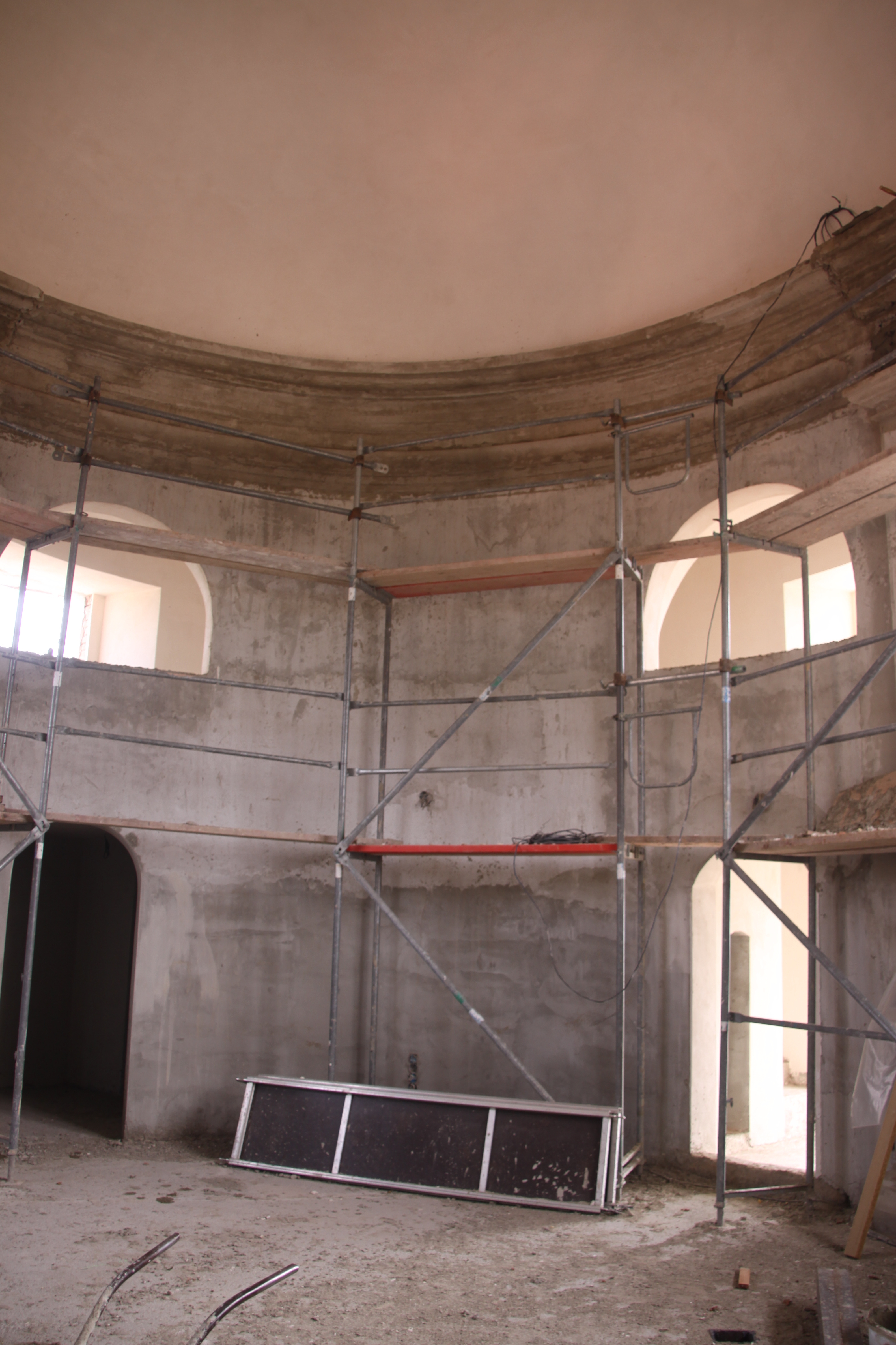 foto z obnovy kaple