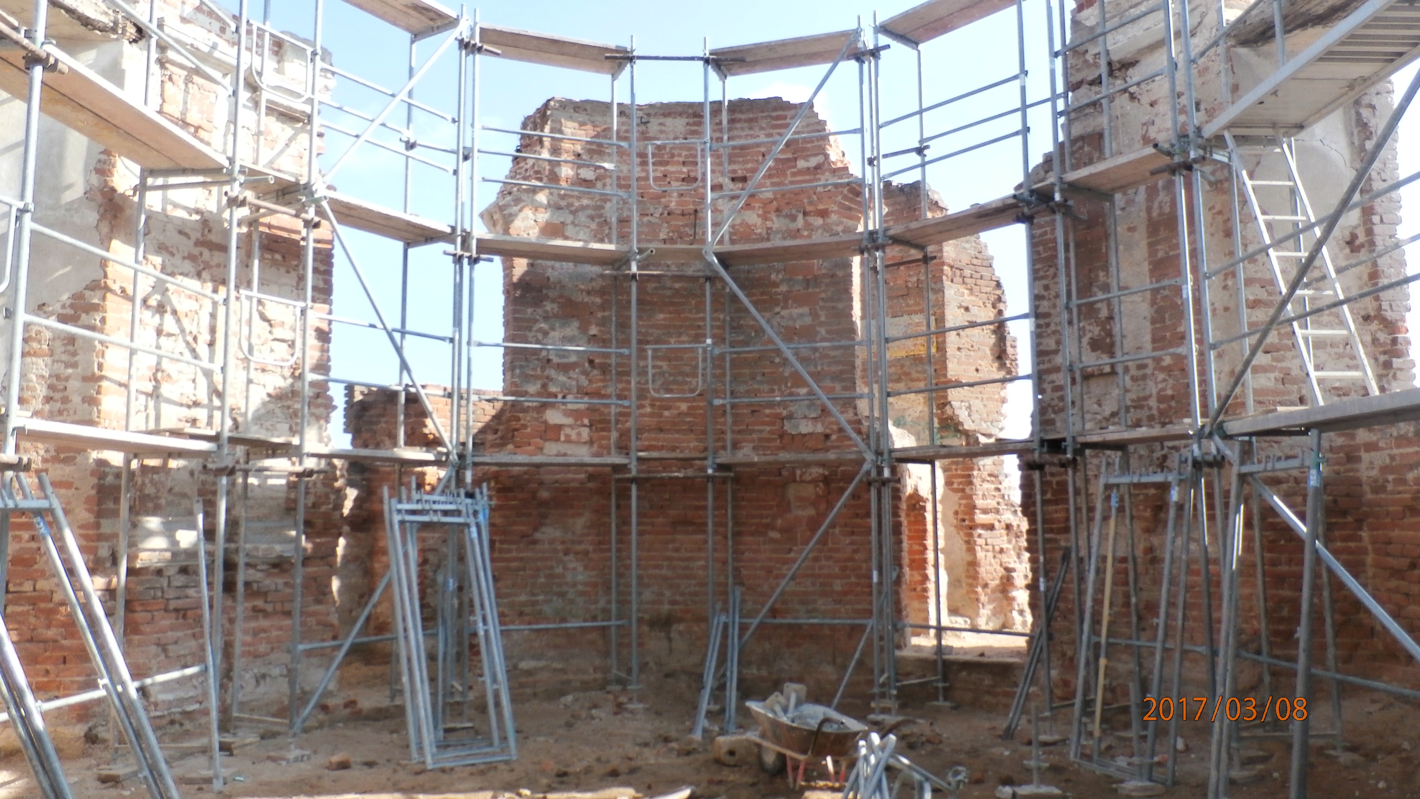 foto z obnovy kaple